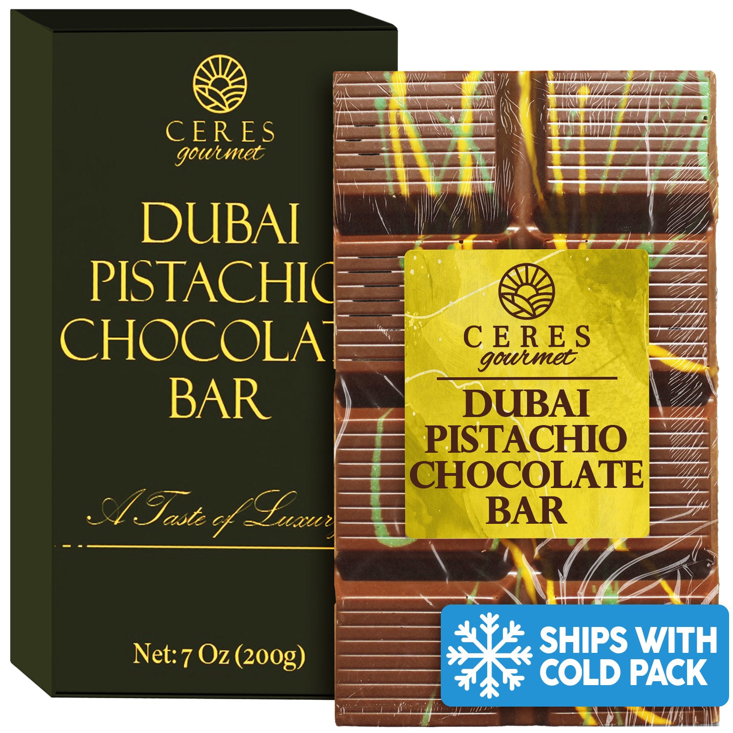 Dubai Chocolate Bar Pistachio with Kataifi