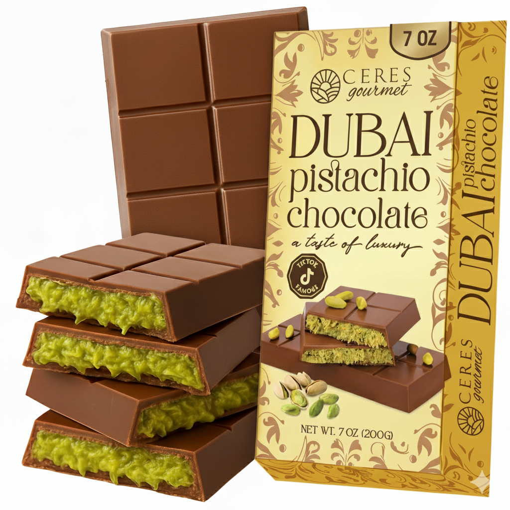 Dubai Chocolate Bar Pistachio with Kataifi