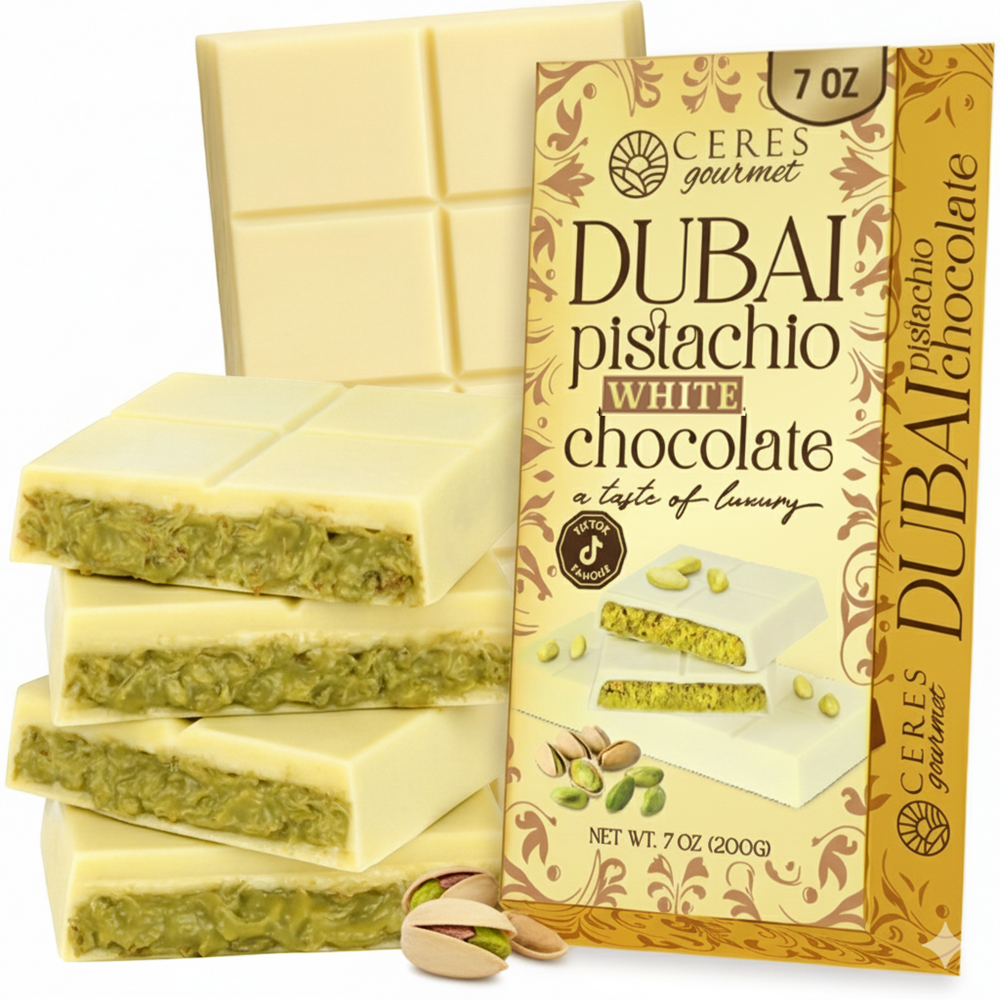 Dubai Chocolate Bar Pistachio with Kataifi
