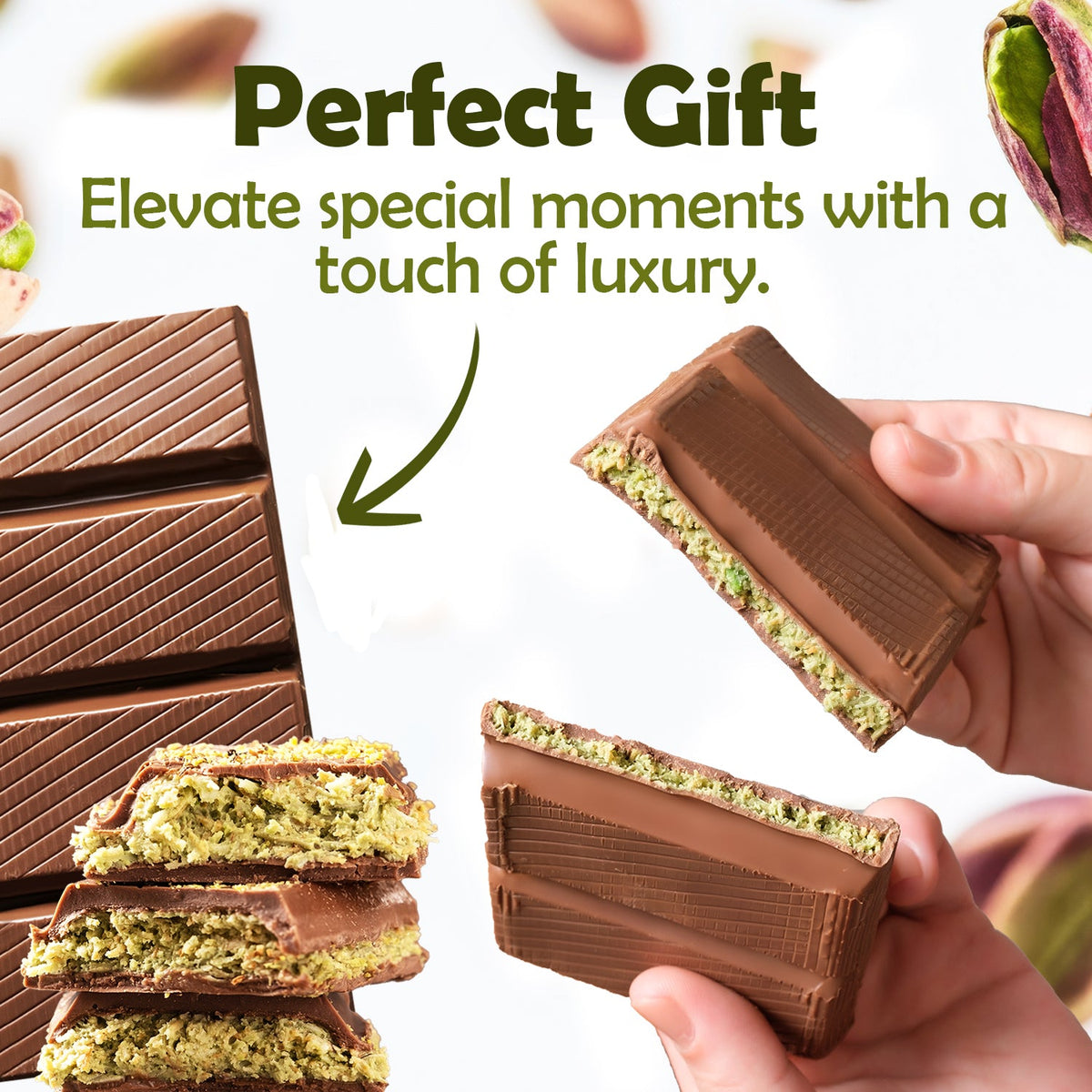 Chocolate bars with a touch of luxury, perfect for special moments.