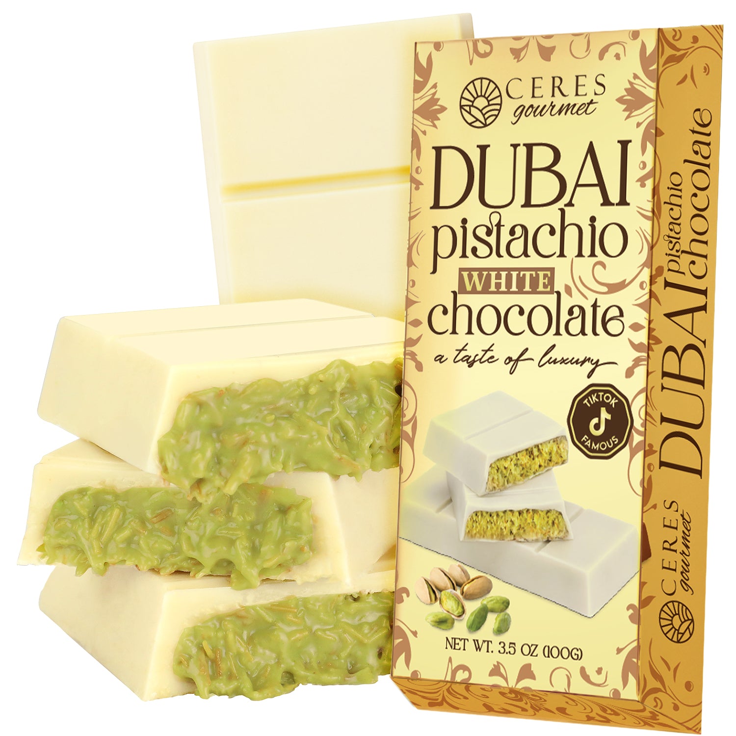 Dubai Chocolate Bar Pistachio with Kataifi