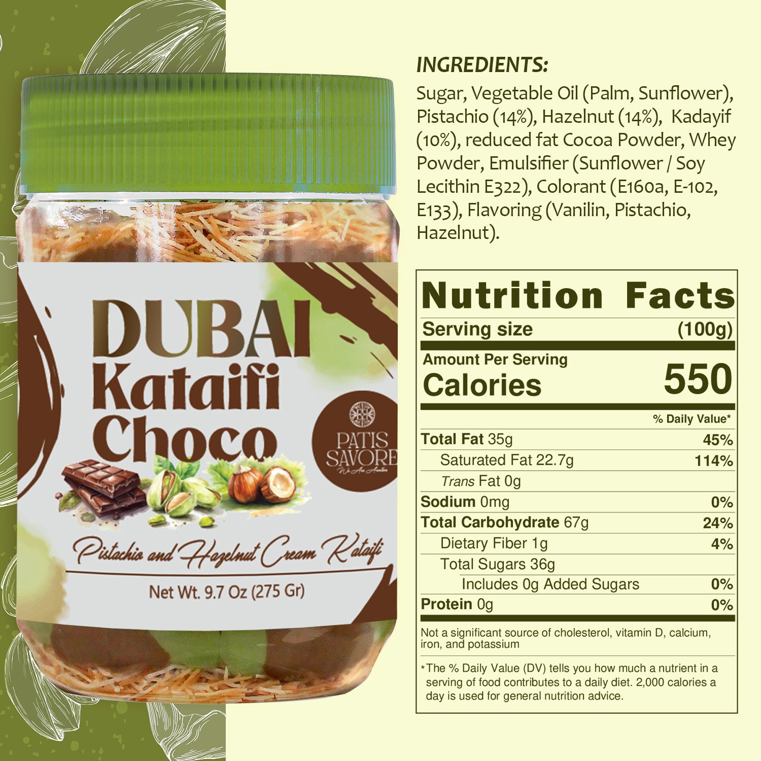 Dubai Chocolate Jar